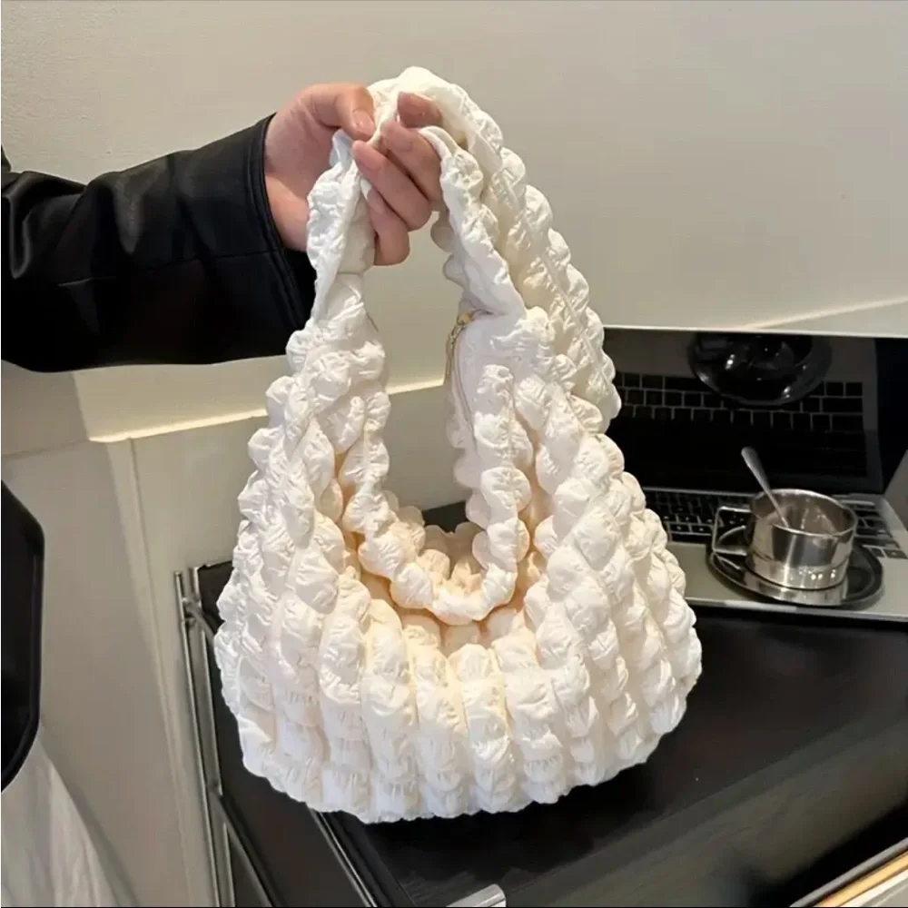 Fashion Bubble Pleated Shoulder Bag‎
